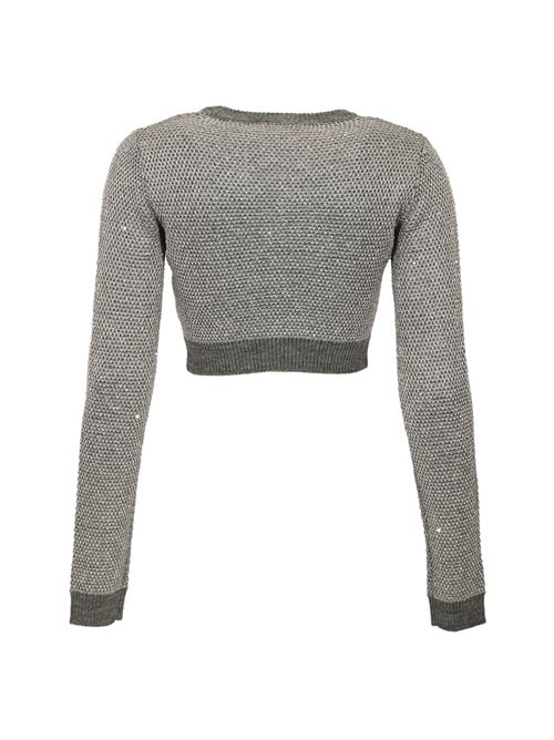 Top in maglia di misto lana con paillettes Elisabetta Franchi | MK56T57E2431